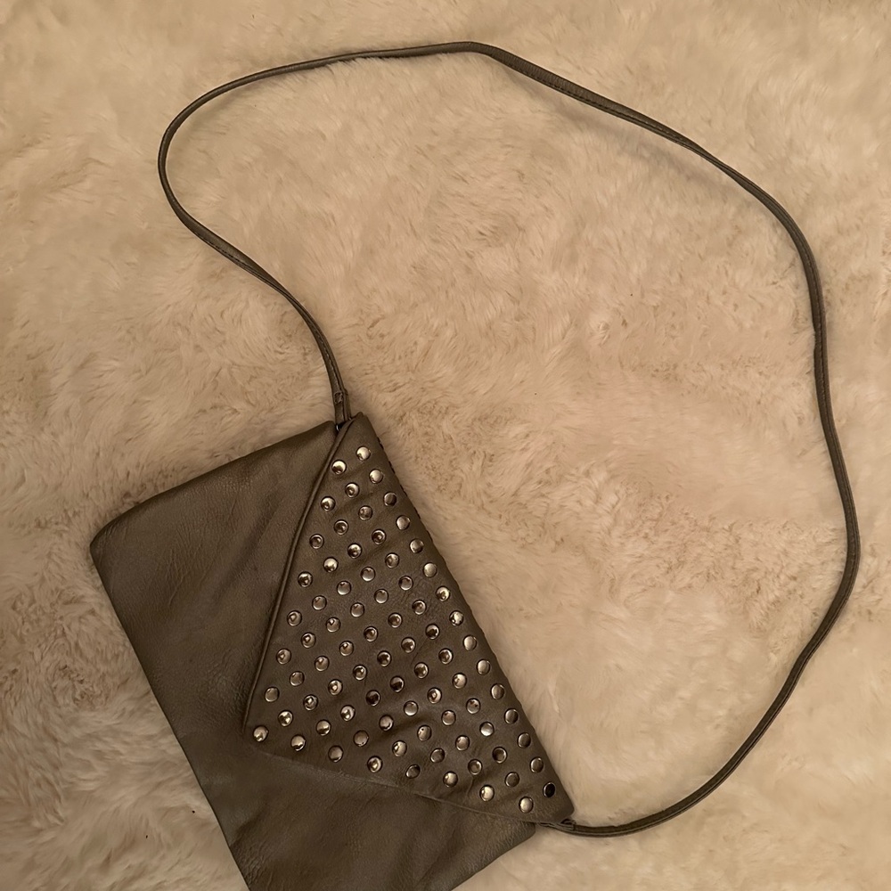 Studded Gray Women's Bag